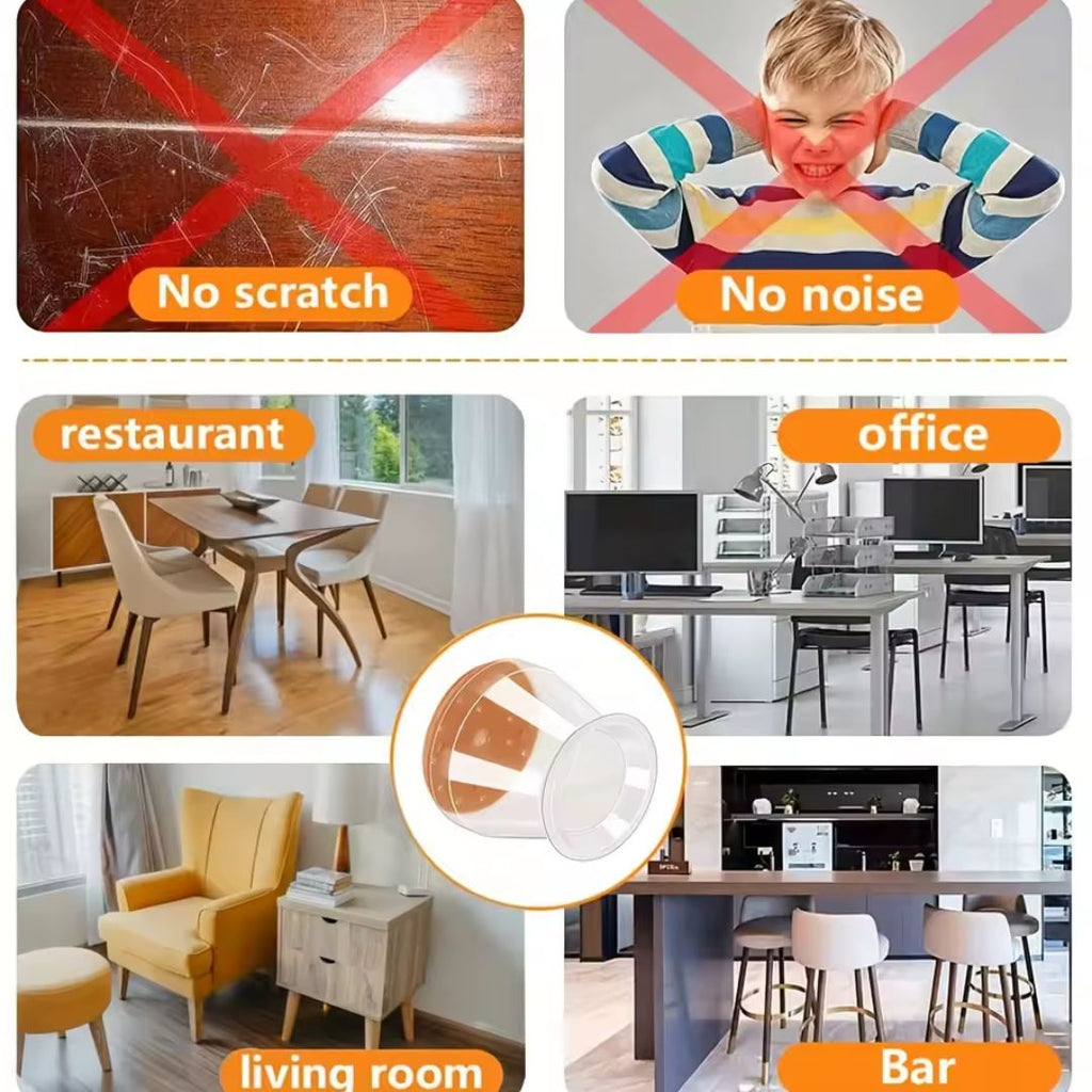 Silicone Chair Leg Floor Protectors