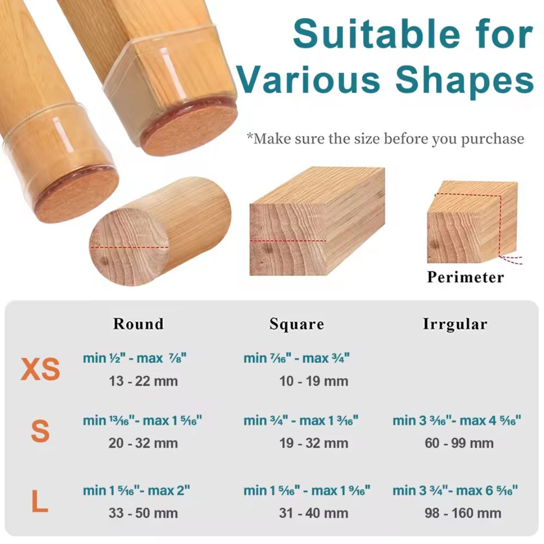 Silicone Chair Leg Floor Protectors