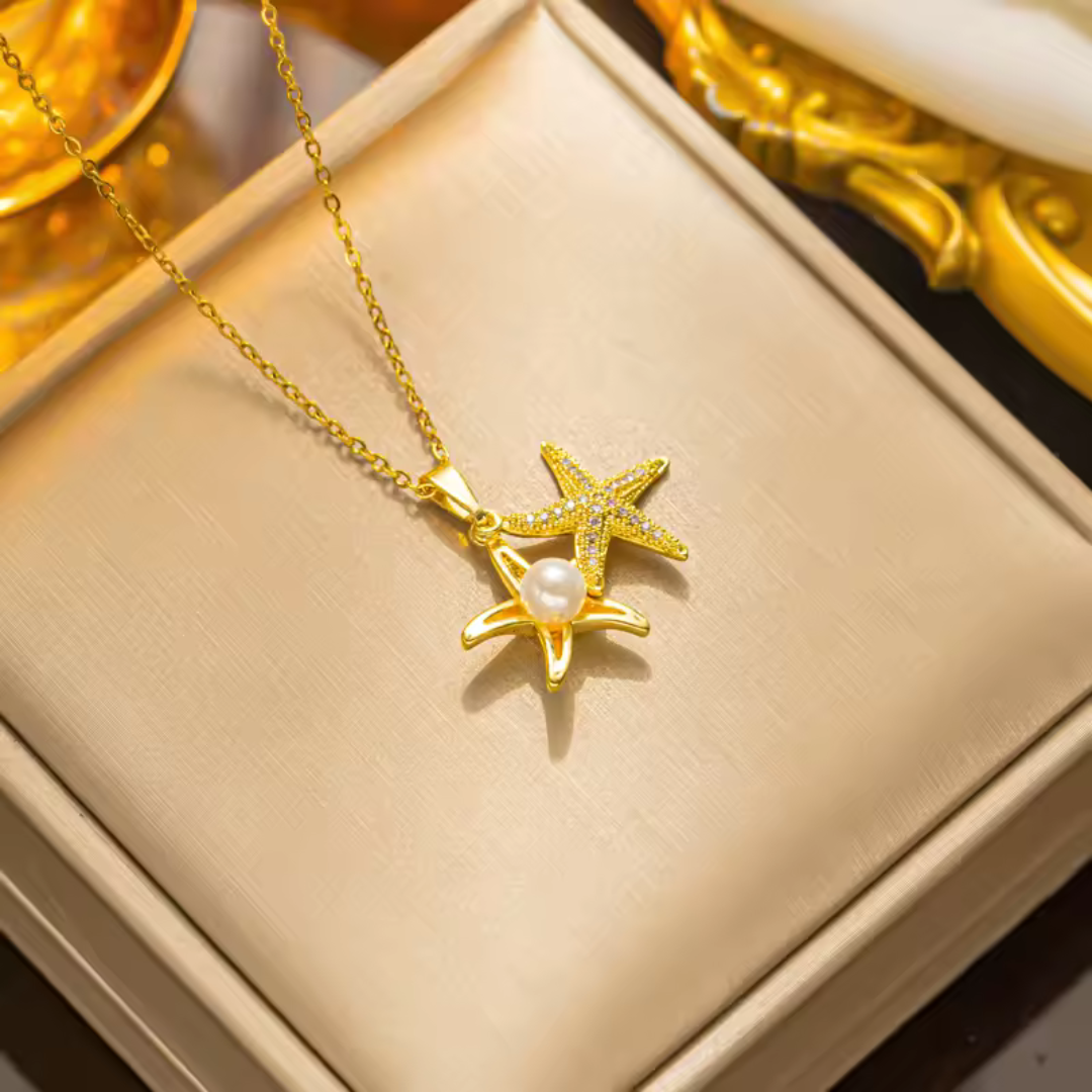 French Shell Pearl Necklace